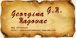 Georgina Magovac vizit kartica